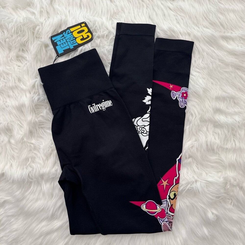 Civil Regime Teen Titans Go Starfire Kelly Seamless Leggings Size Medium